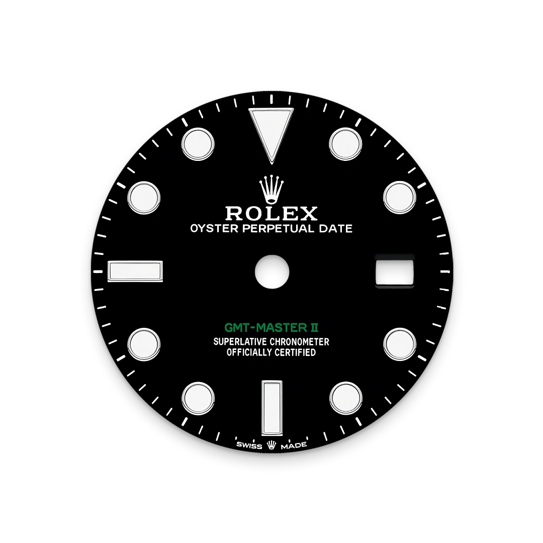 Rolex GMT-Master II m126710grnr-0003 Esfera negra