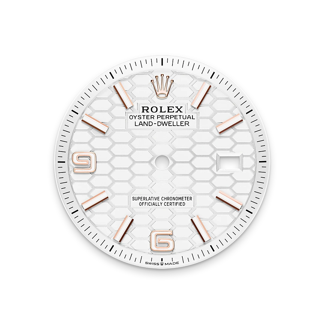 Rolex Land-Dweller 36 m127235-0001 Esfera blanco intenso