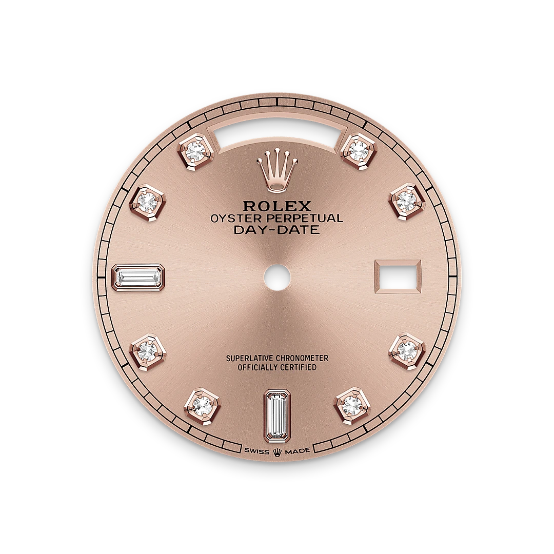 Rolex Day-Date 36 m128235-0009 Esfera color rosé