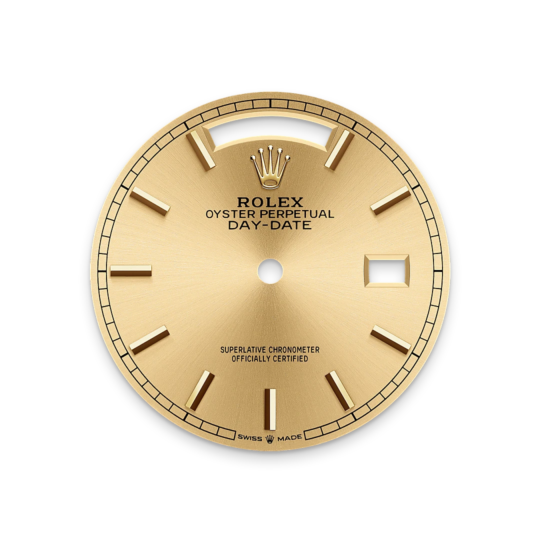 Rolex Day-Date 36 m128238-0045 Esfera color champagne