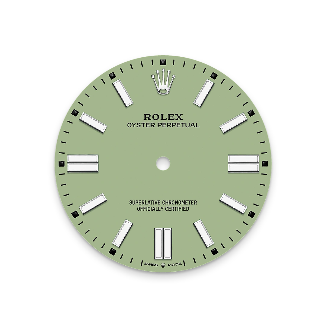 Rolex Oyster Perpetual 41 m134300-0006 Esfera pistachio