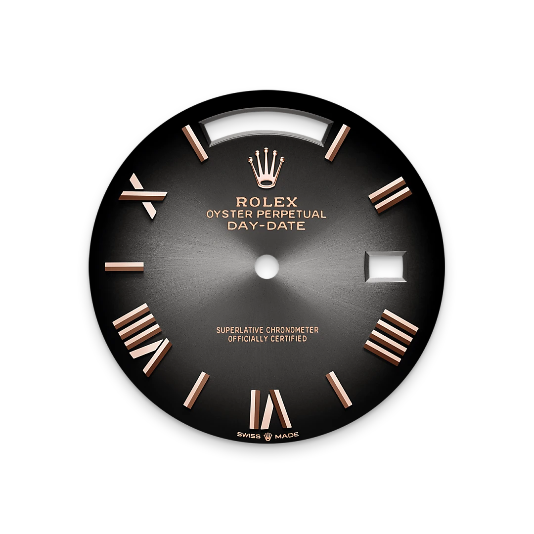 Rolex Day-Date 40 m228235-0055 Esfera en color pizarra sombreado