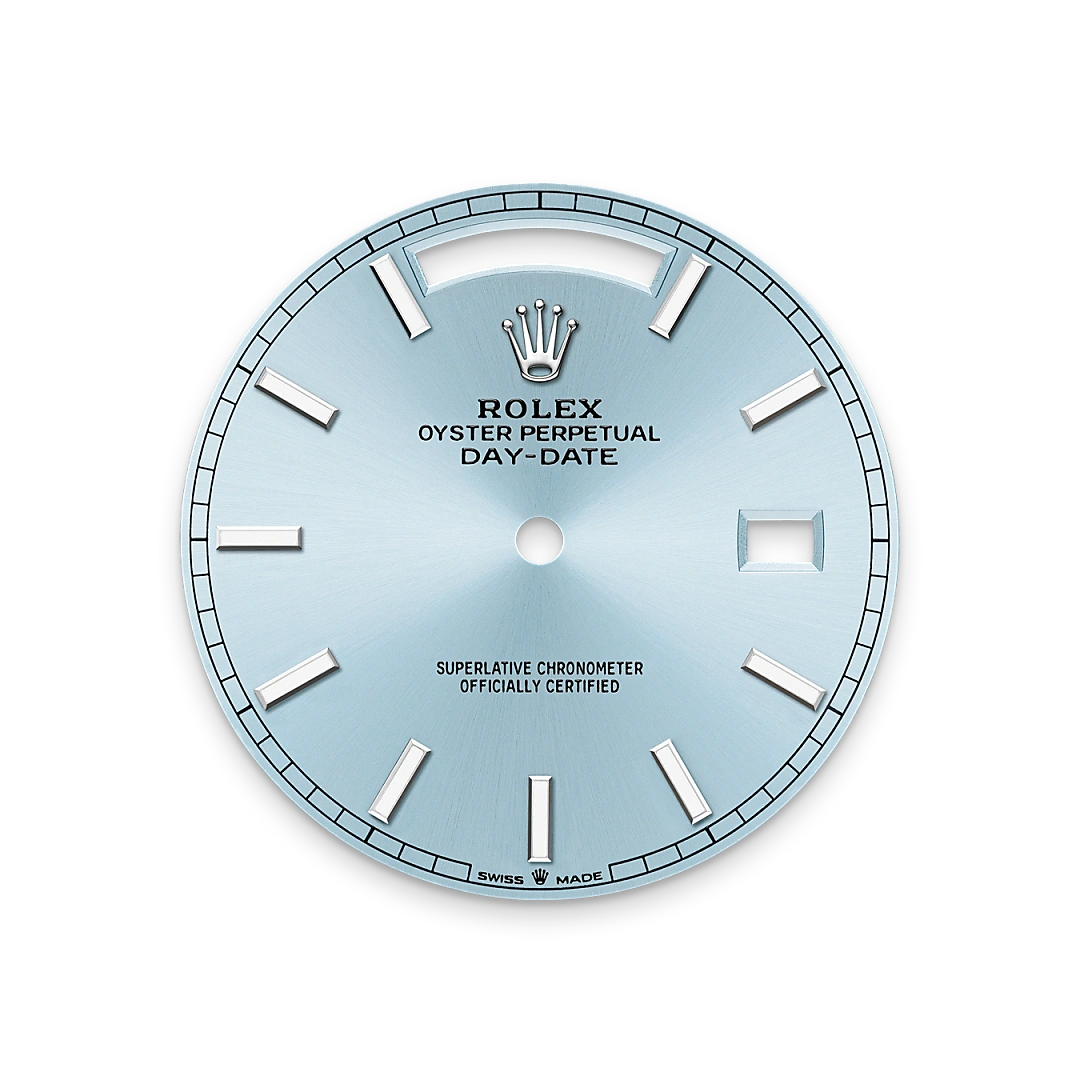 Rolex Day-Date 40 m228236-0018 Esfera azul glaciar