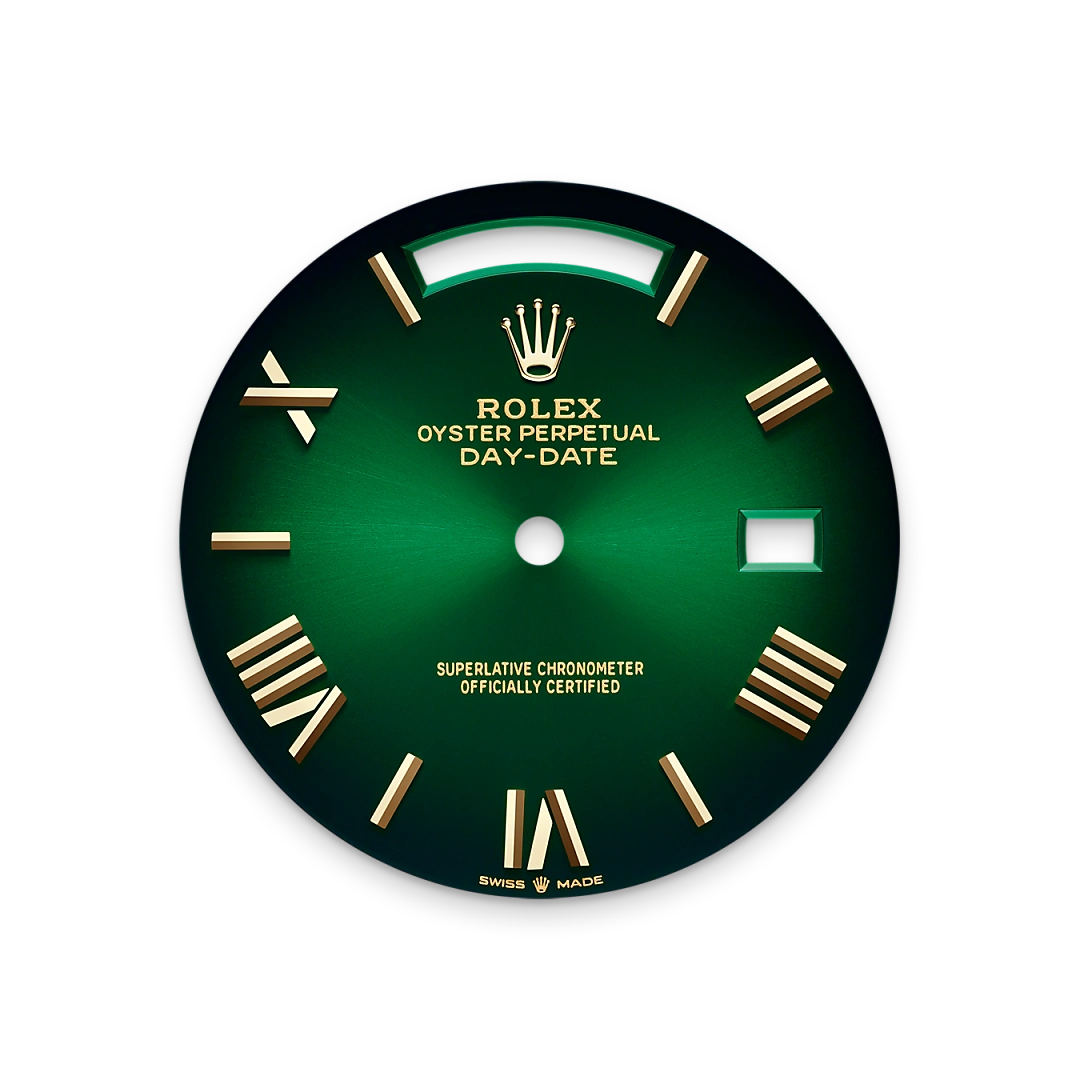 Rolex Day-Date 40 m228238-0069 Esfera en verde sombreado