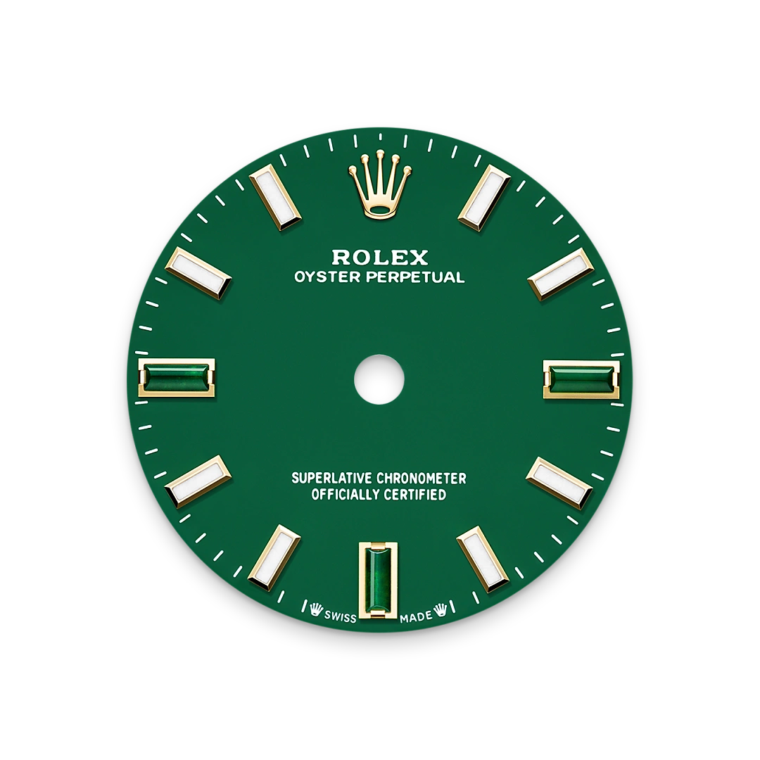 Rolex Oyster Perpetual 28 m276208-0002 Esfera green stone