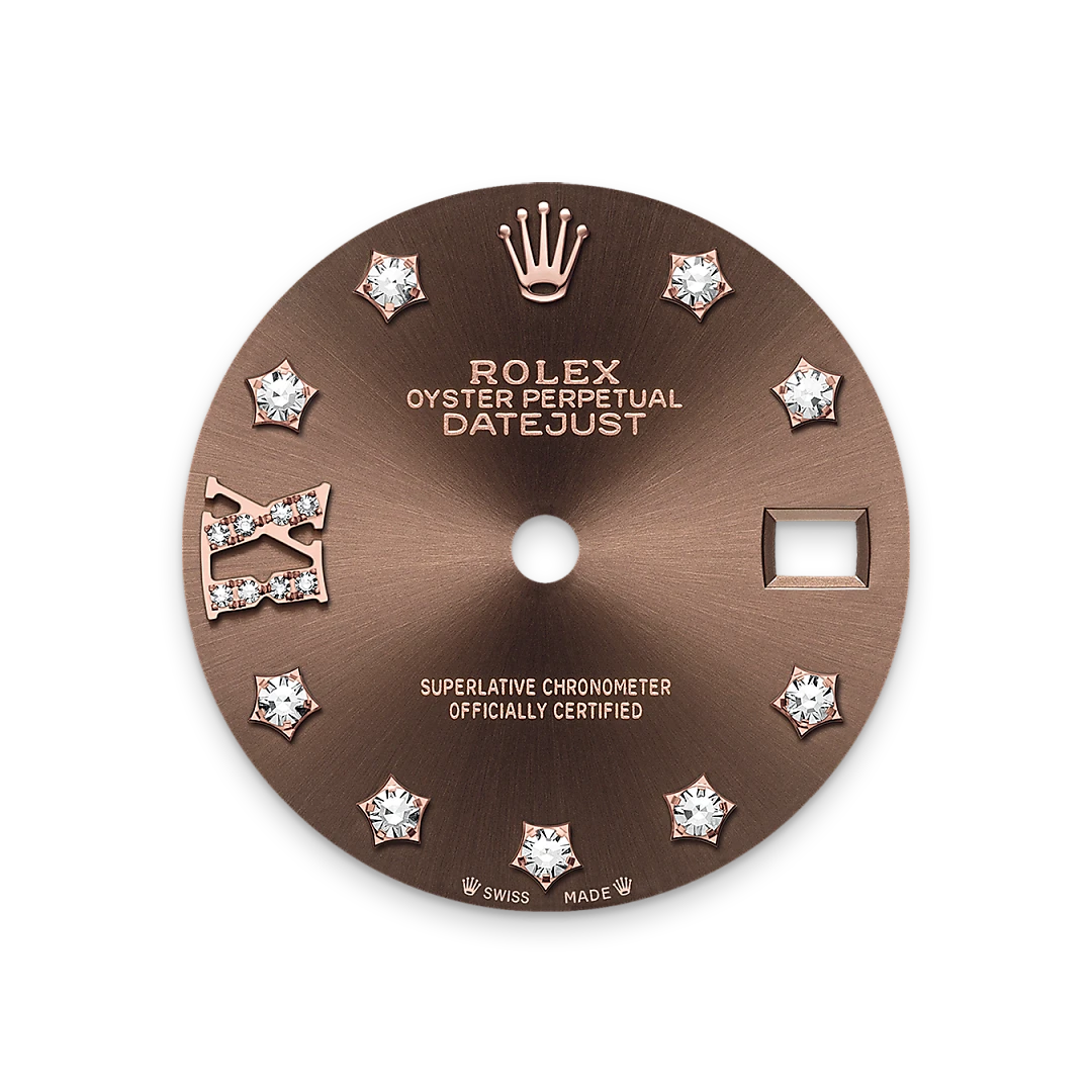 Rolex Lady-Datejust m279135rbr-0001 Esfera chocolate