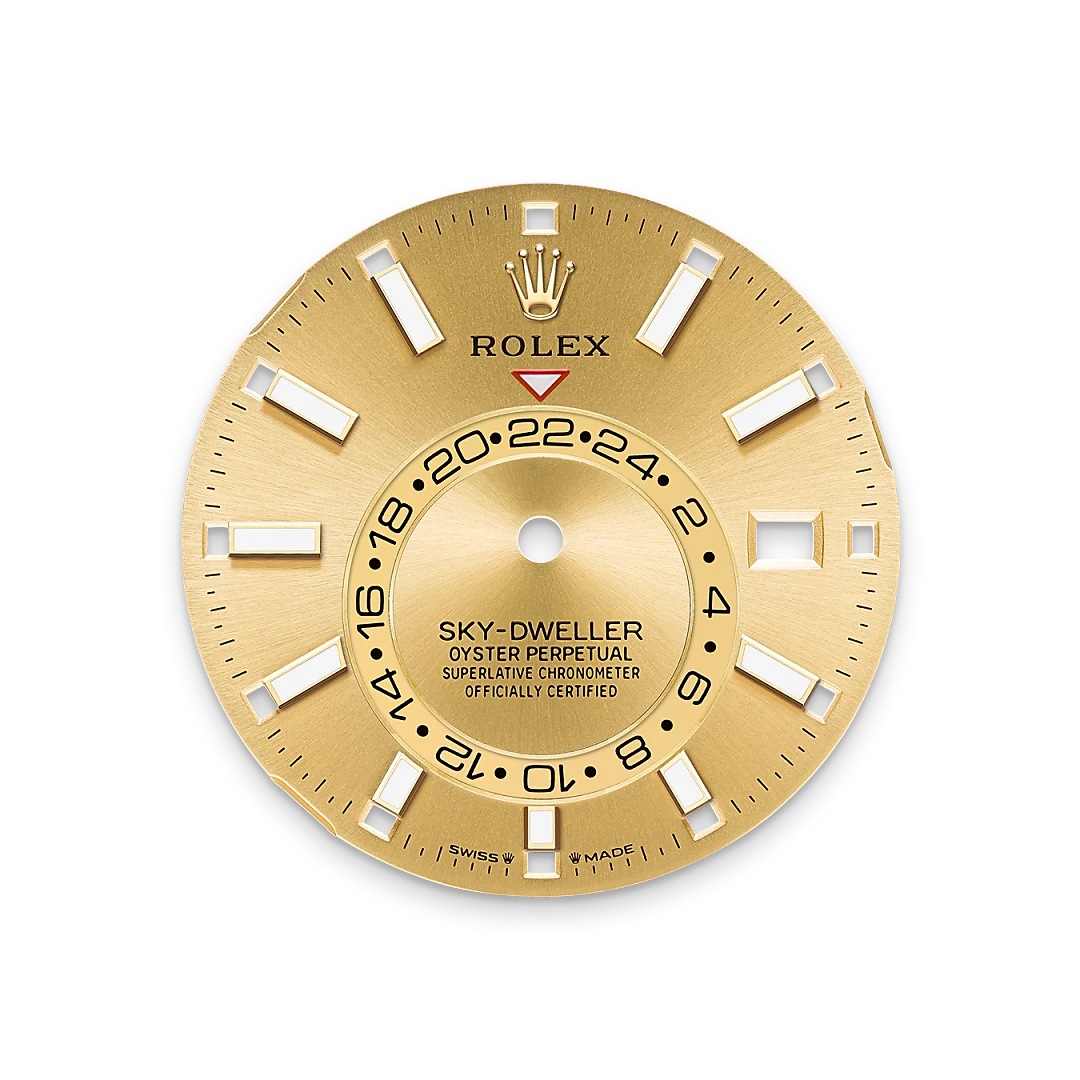 Rolex Sky-Dweller m336933-0001 Esfera color champagne